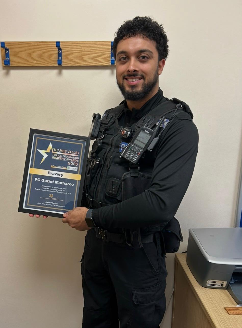 Image of Bravery Award for former Head Boy