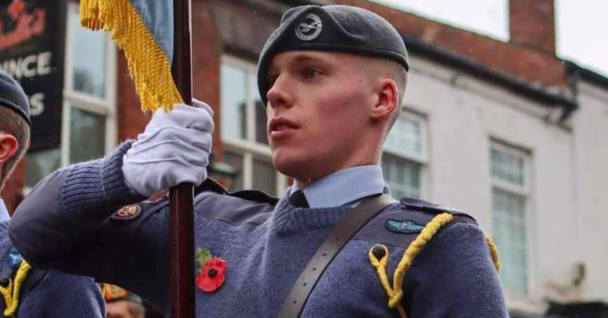 Image of Josh was Squadron Banner Bearer