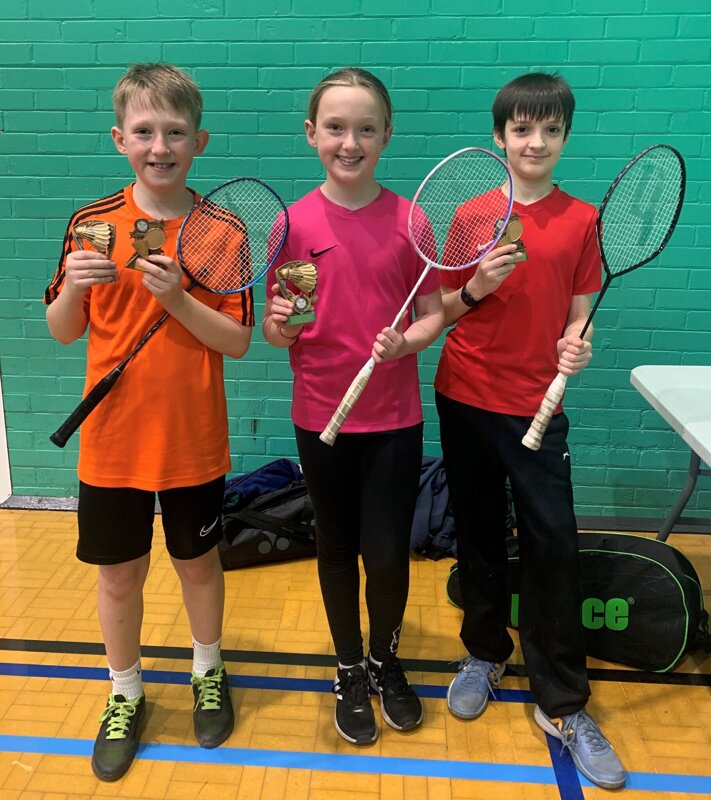 Image of Luke, Anna and Jacob's Badminton Tournament Triumph