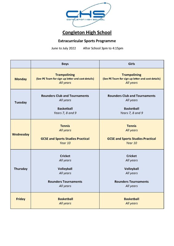 Image of After School Summer Sports