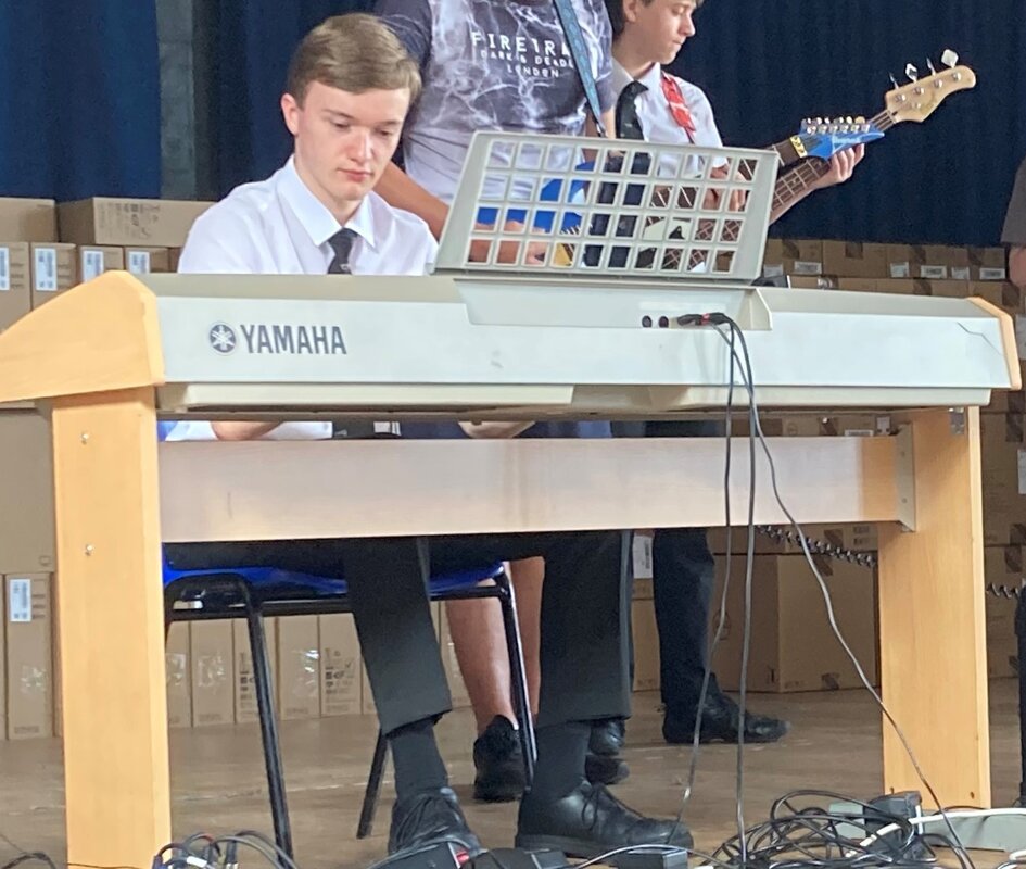 Image of Barney Passes Grade VII Piano with Distinction