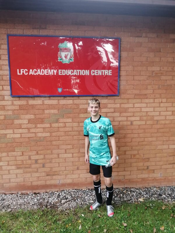 Image of Callum to Train with Liverpool FC