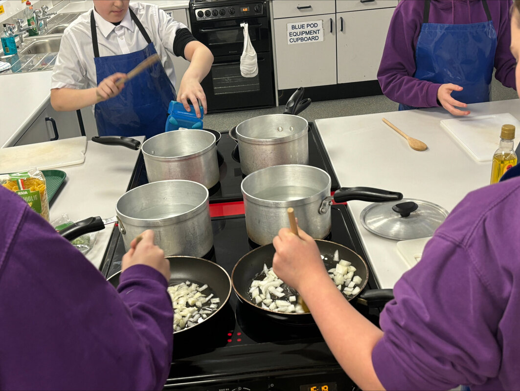 Image of MFL CLub Students' Italian Pasta Lesson