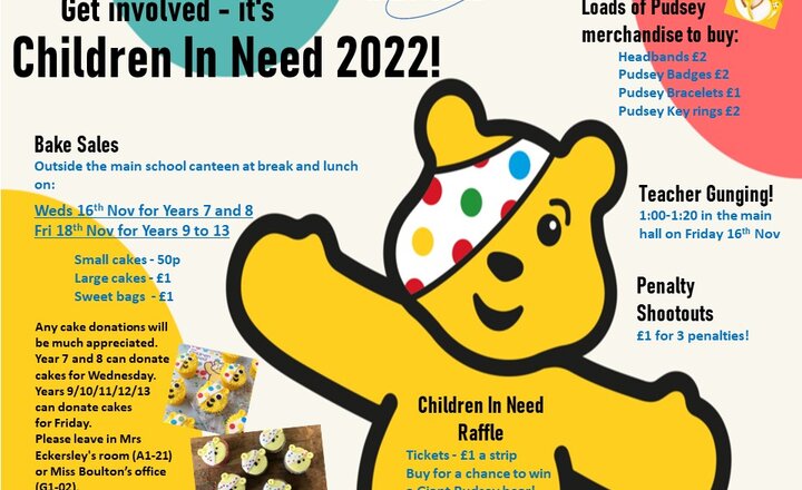 Image of CHS Supporting Children in Need 2022