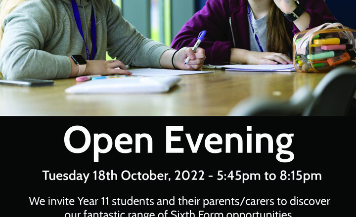 Image of Year 11 Students Invited to Sixth Form Open Evening