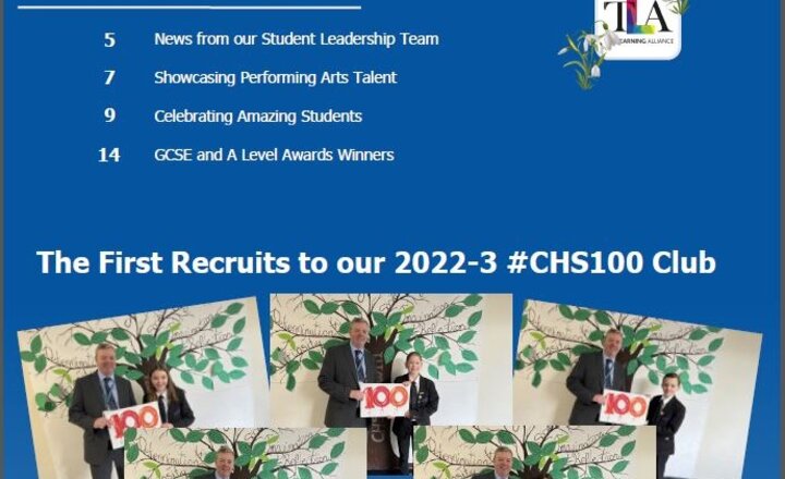 Image of Latest CHS Newsletter Available Now