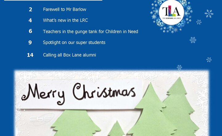 Image of CHS Christmas Newsletter out Now.