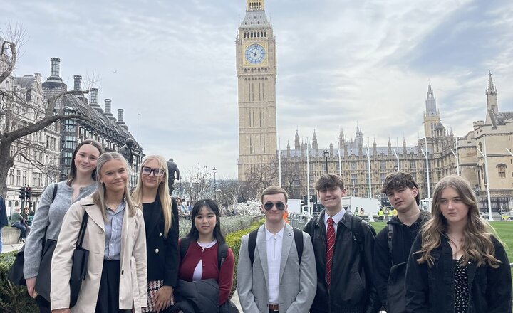 Image of Year 12 Represent CHS in the House of Lords