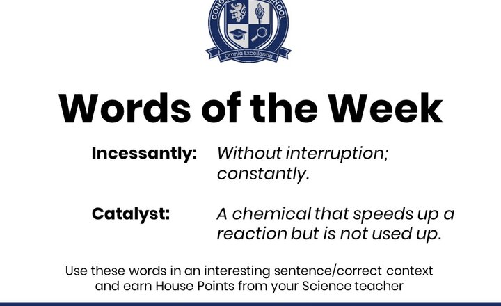 Image of Our Science Words of the Week