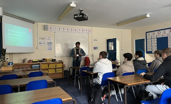 Image of Alumnus Ollie Shares Economics Insights with Sixth Form