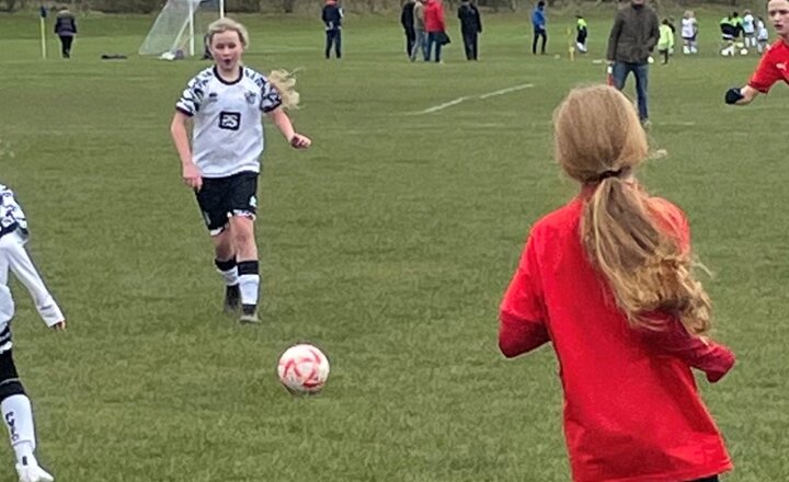 Image of Katya on the Pitch for Port Vale