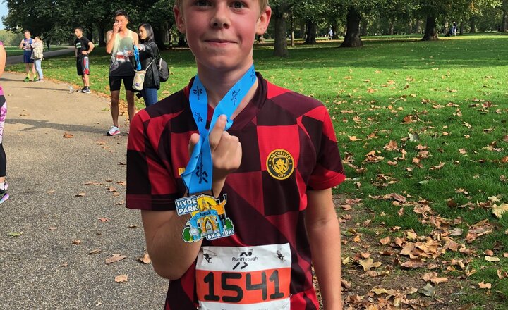 Image of Jacob Achieves PB in Hyde Park 5K