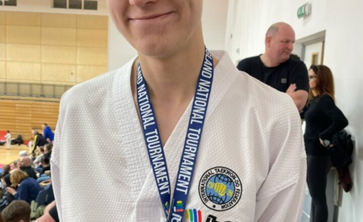 Image of Olly Takes Taekwon-Do Bronze