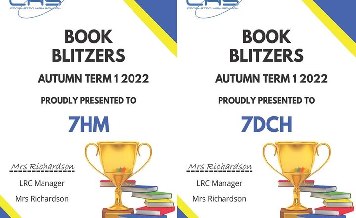 Image of Autumn Term Book Blitzers Rewarded