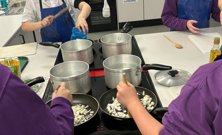 Image of MFL CLub Students' Italian Pasta Lesson