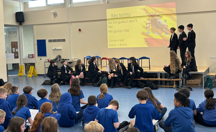 Image of Year 8 Language Ambassadors Inspire Quinta Pupils