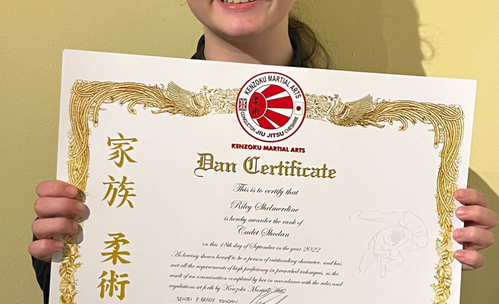 Image of Riley Achieves Black Belt in Just Seven Years!