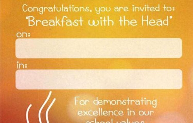 Image of Students Thanked with Breakfast with the Head