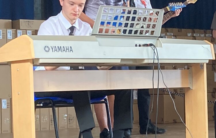 Image of Barney Passes Grade VII Piano with Distinction