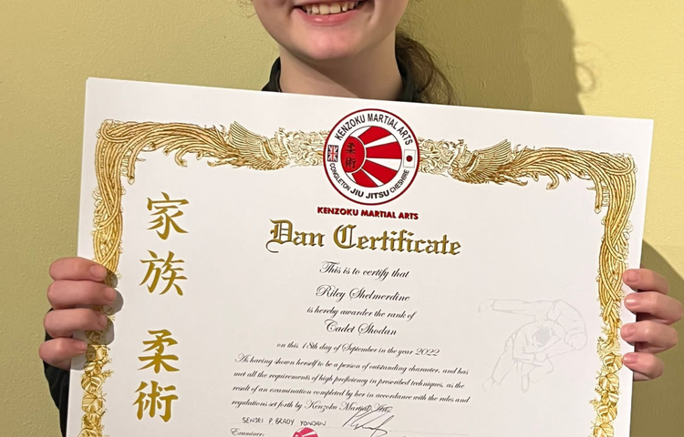 Image of Riley Achieves Black Belt in Just Seven Years!