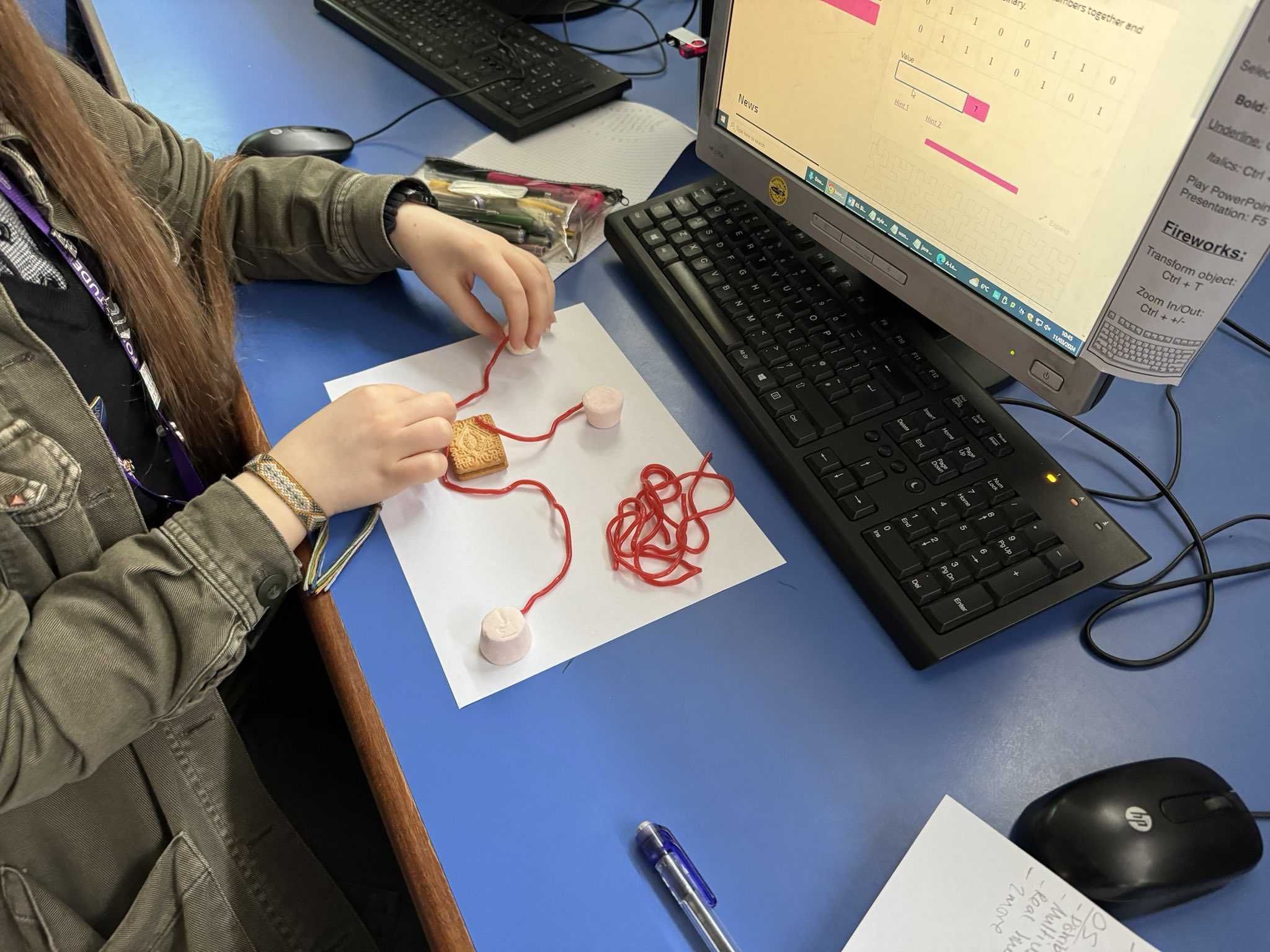 Image of Year 12 Computer Scientists' Tasty Topology Revision!