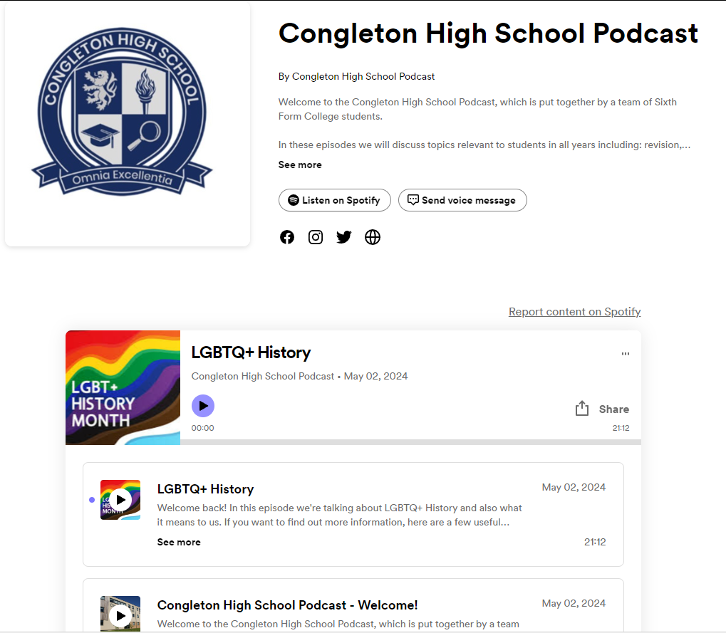 Image of Introducing The Congleton High School Podcast