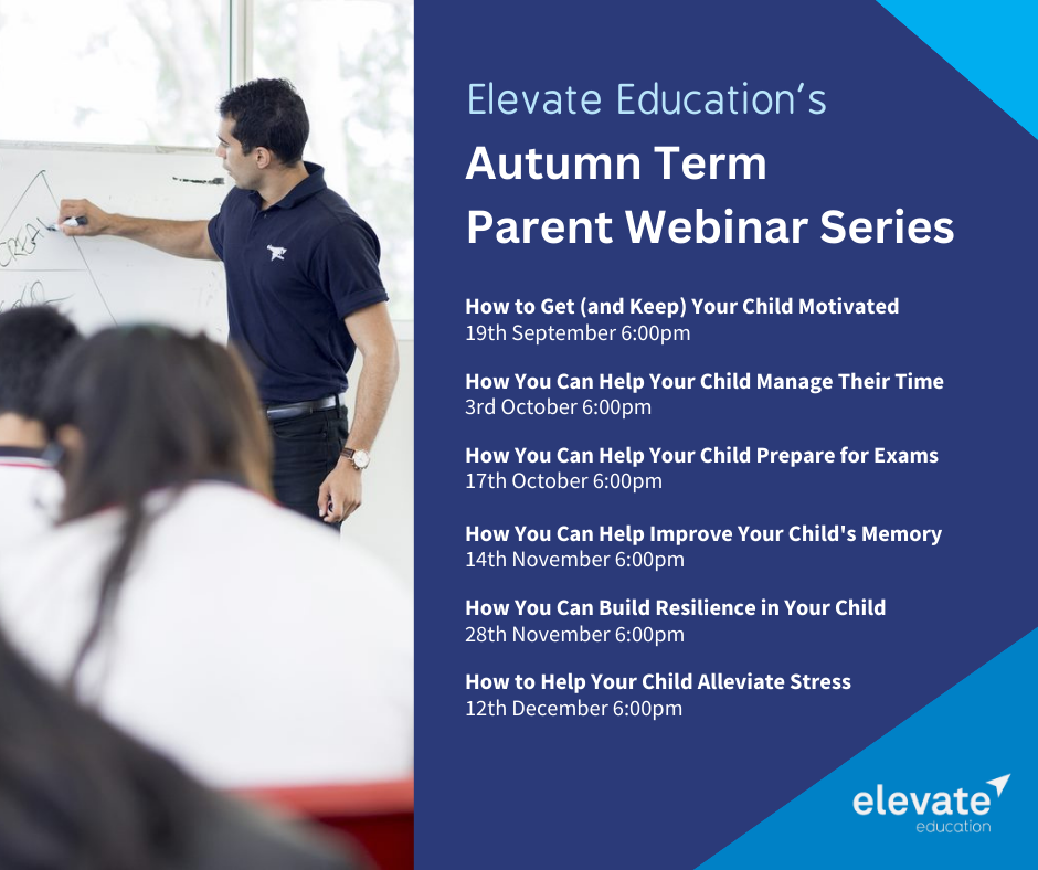 Image of Register for Elevate’s Free Parent/Carer Webinar Series This Term