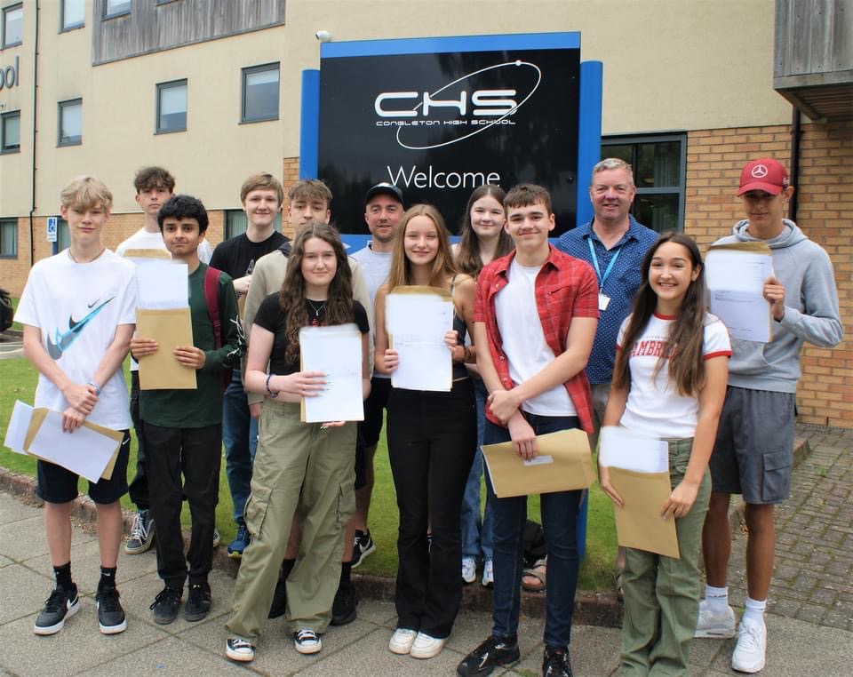 Image of Congleton High Students Celebrate GCSE Success