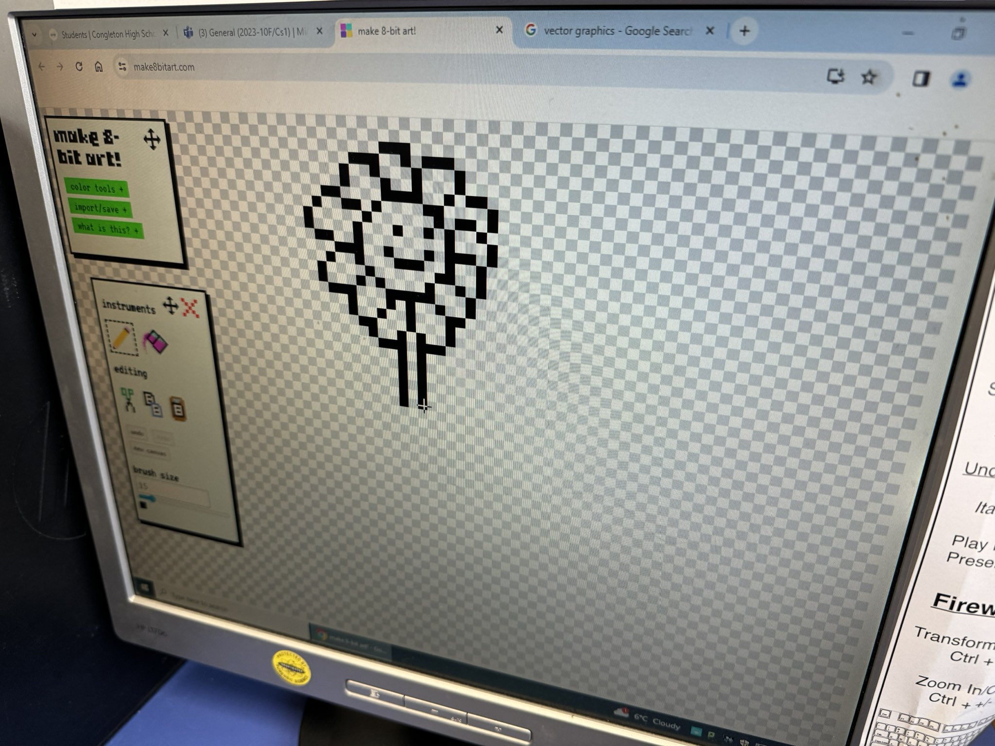 Image of Year 10 Computer Scientists use their Colour Depth Skills