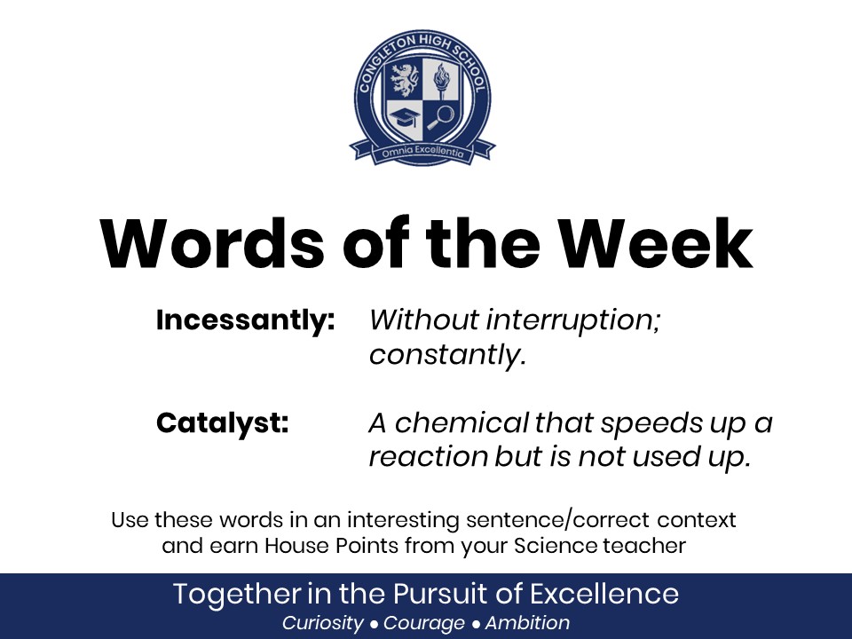 Image of Our Science Words of the Week