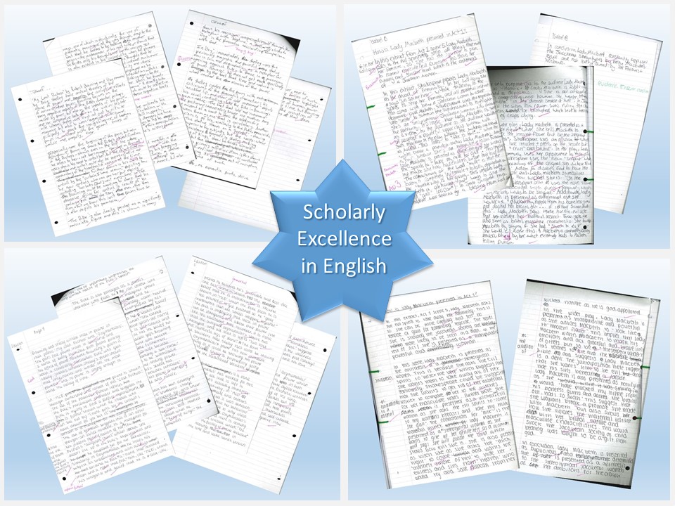 Image of Scholarly Excellence from GCSE English Students