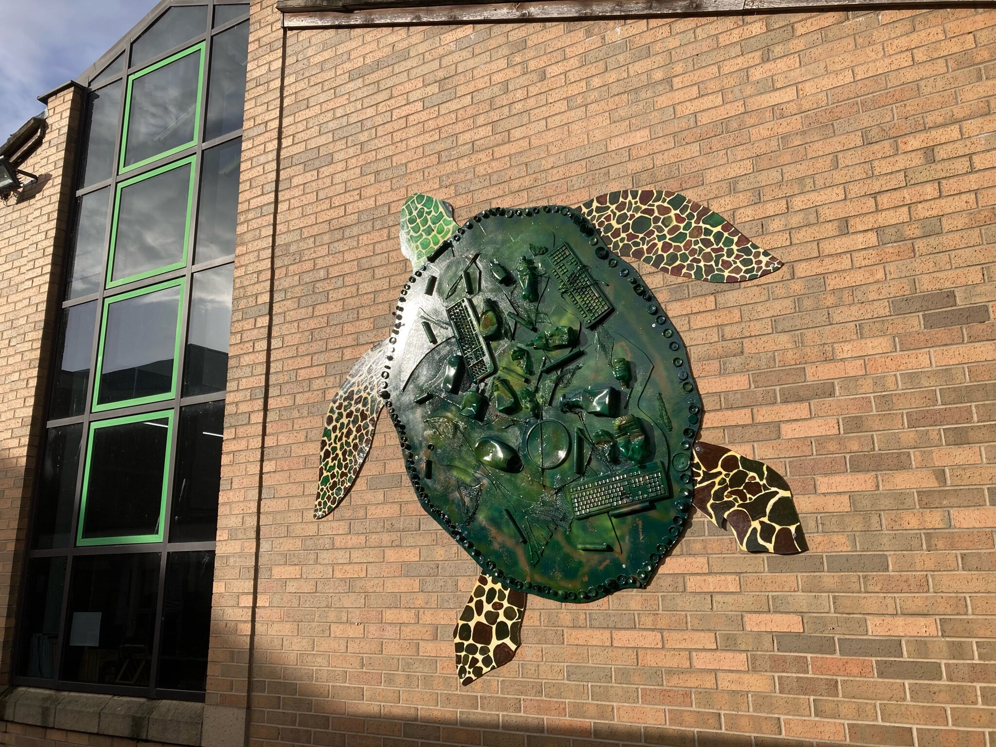 Image of Turtle Mural Highlights Threat from Plastic Waste