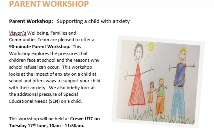 Image of Supporting your child with Anxiety - Parent Workshop