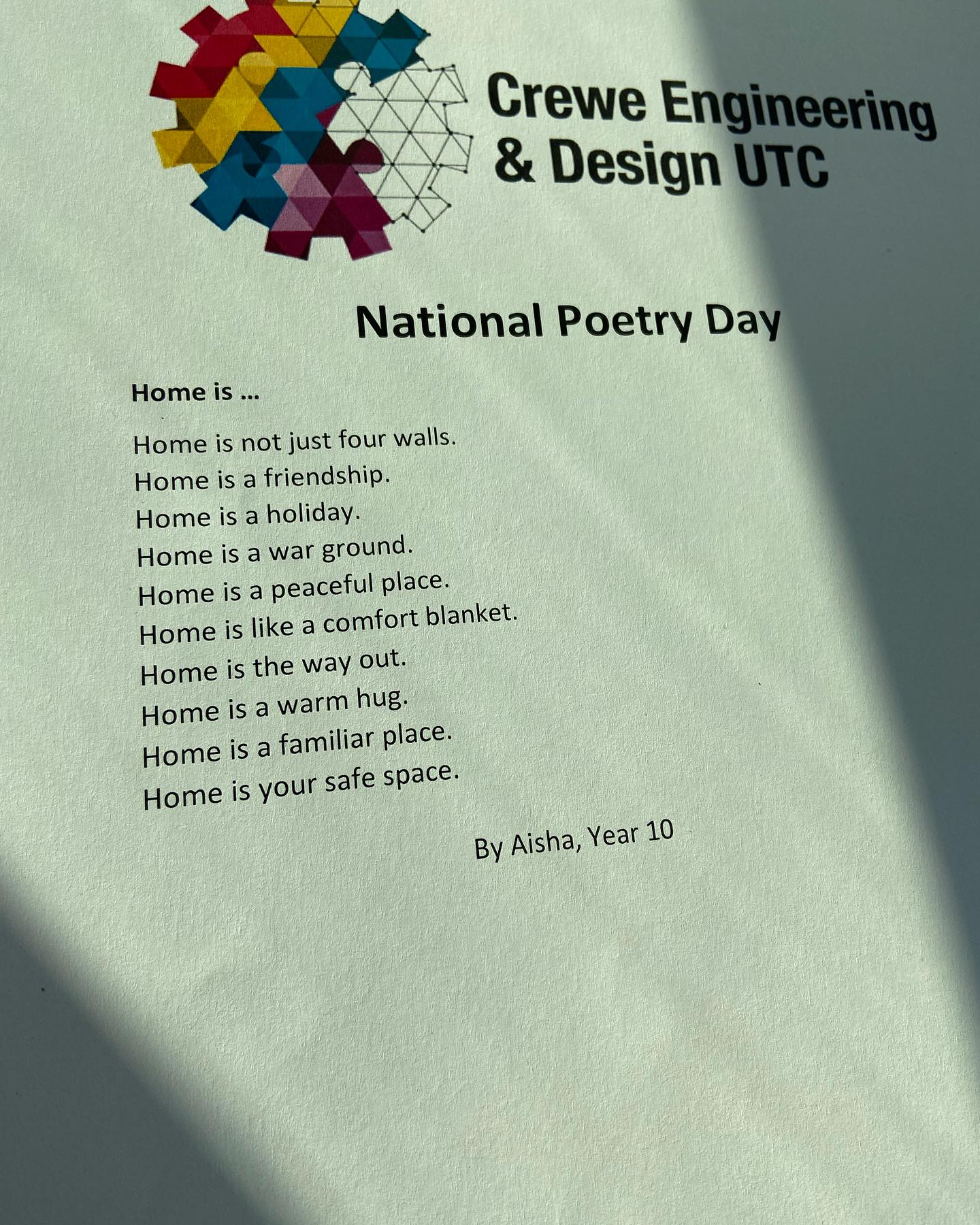 Image of National Poetry Day Inspiration 