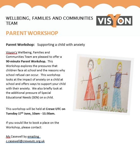 Image of Supporting your child with Anxiety - Parent Workshop