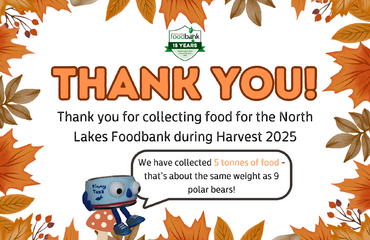 Image of Thank you from the North Lakes Foodbank!