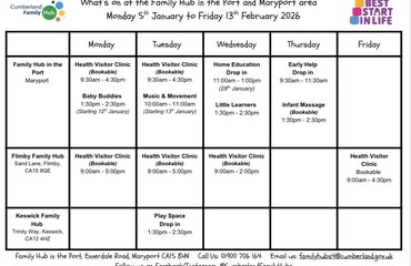 Image of Cumberland Family Hub - What's on?