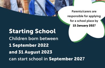 Image of Starting School in September 2027...