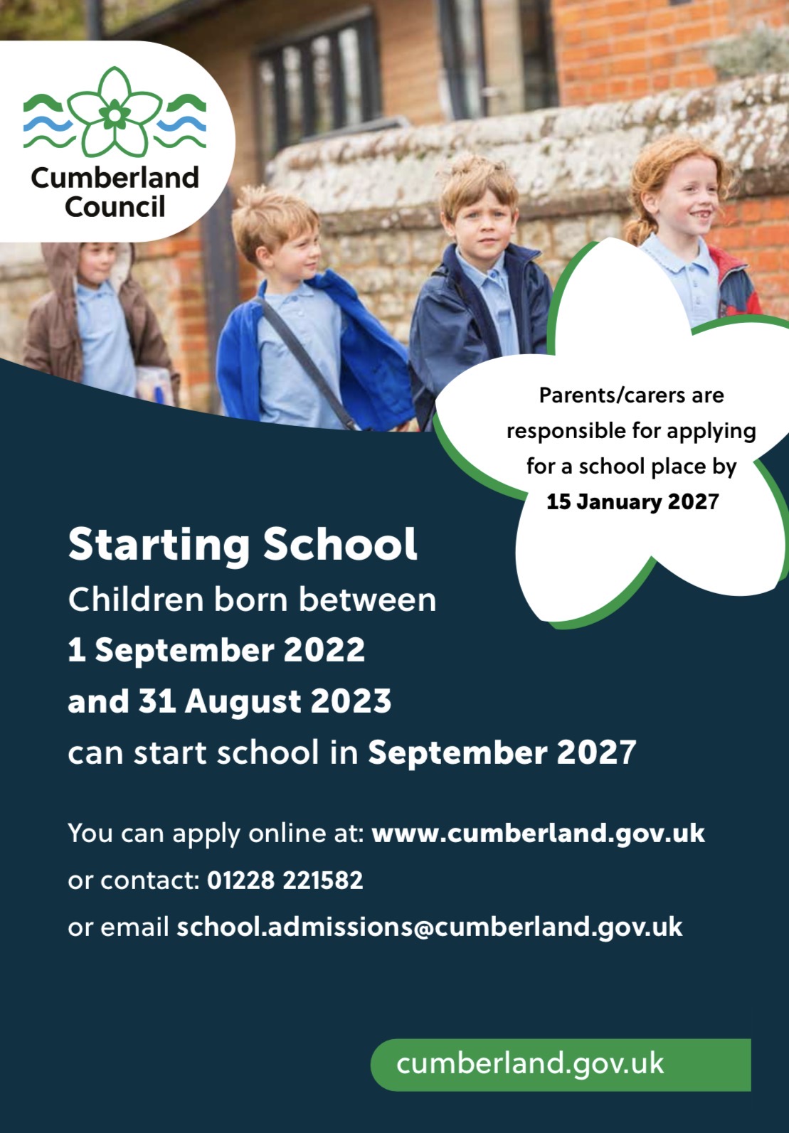 Image of Starting School in September 2027...