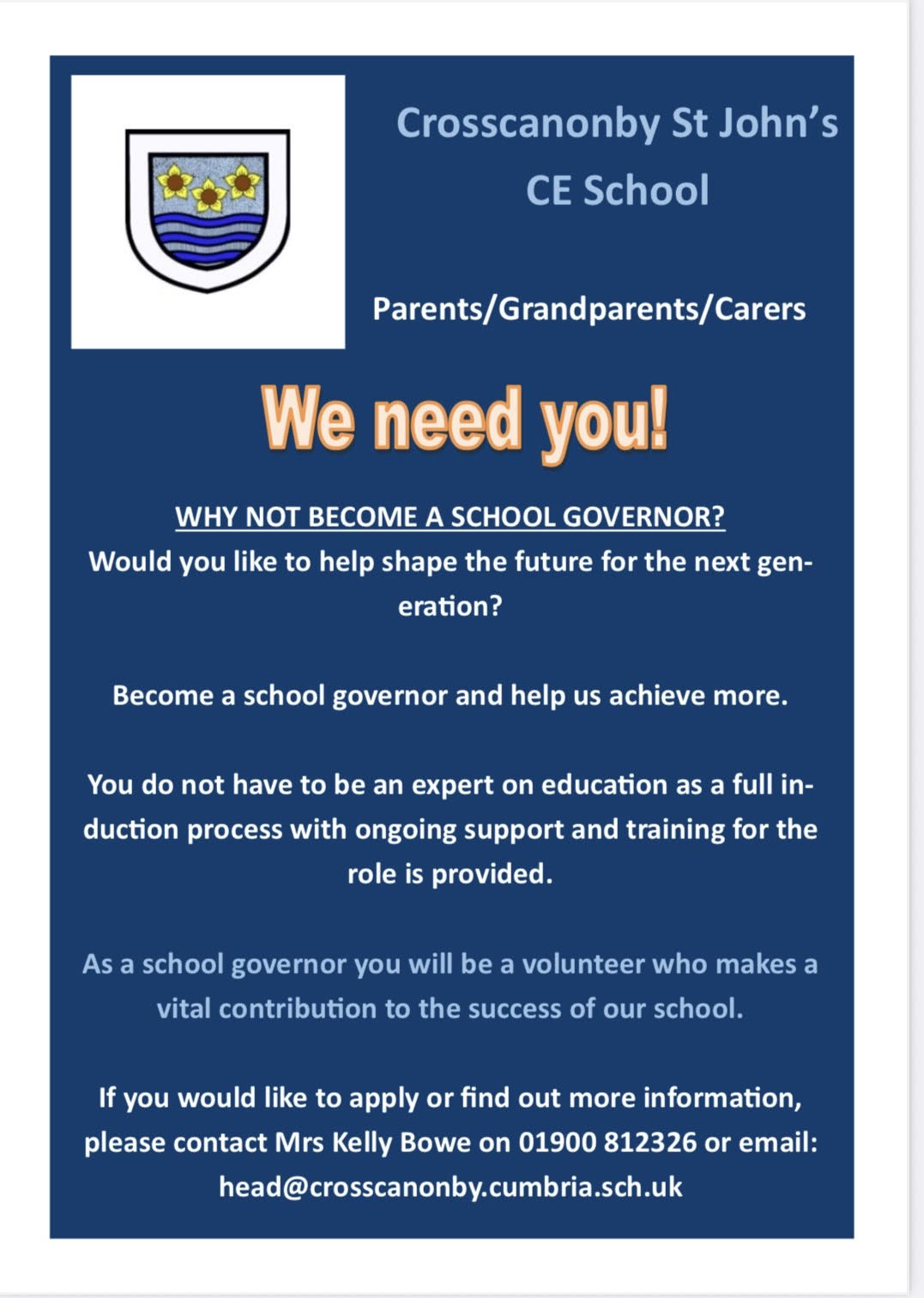 Image of Help Shape Our School's Future: Apply for Parent Governor