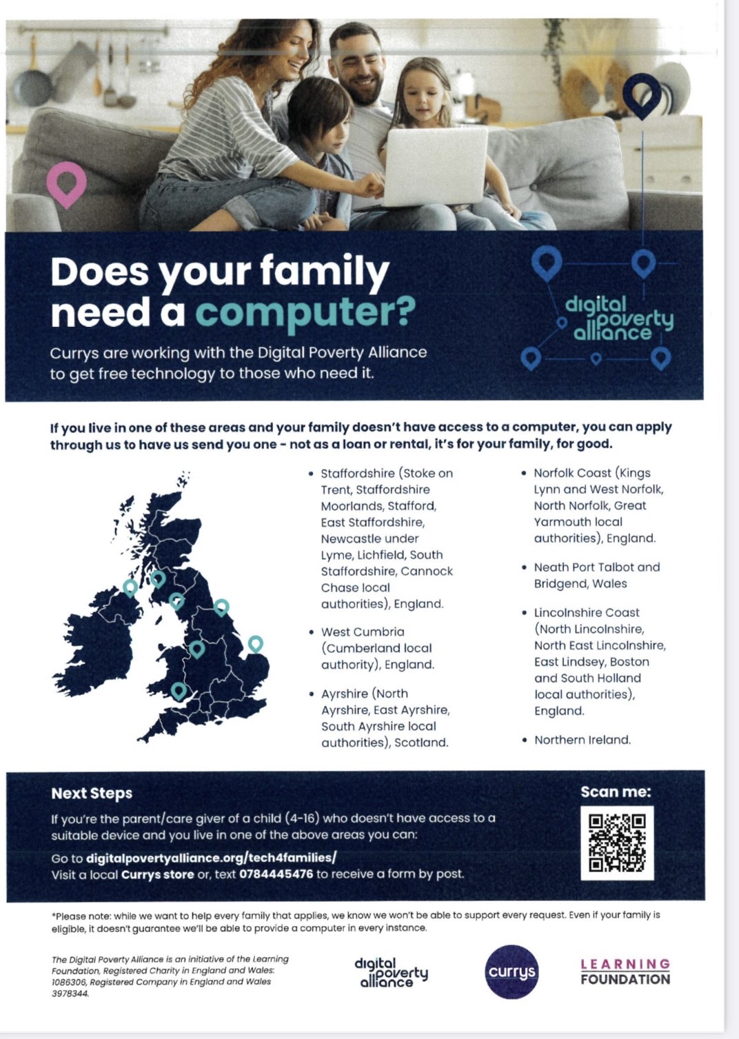 Image of Digital Poverty Alliance strives to help as many families as possible.