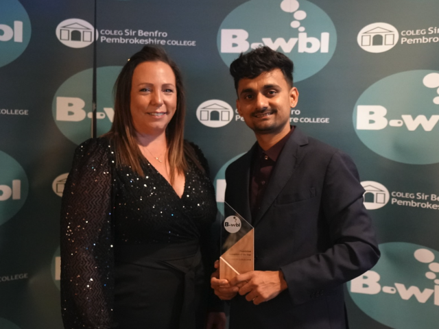 Hardik Gundechya with CCT assessor Sarah Morris