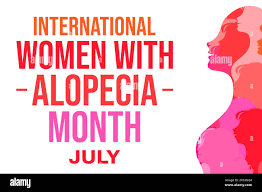 Image of international women with alopecia month,