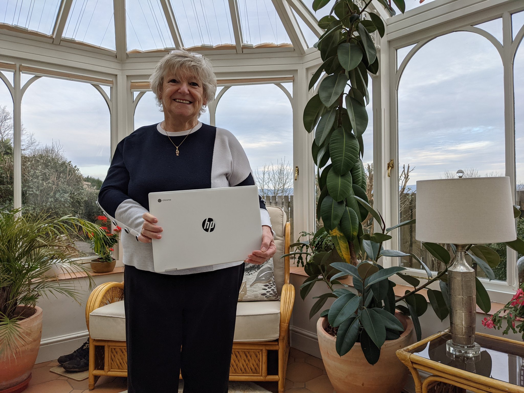 Image of Cymru Care donates 25 Chromebooks to Donate IT Wales