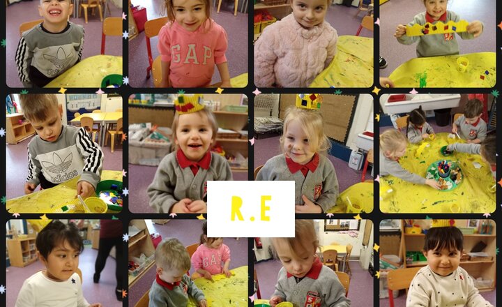 Image of Pre-School-R.E-Epiphany-Making Crowns For The Kings