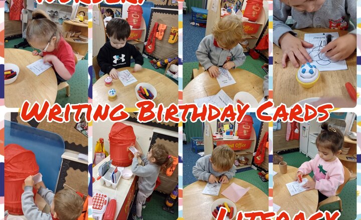 Image of Nursery - Literacy - Writing Birthday Cards 