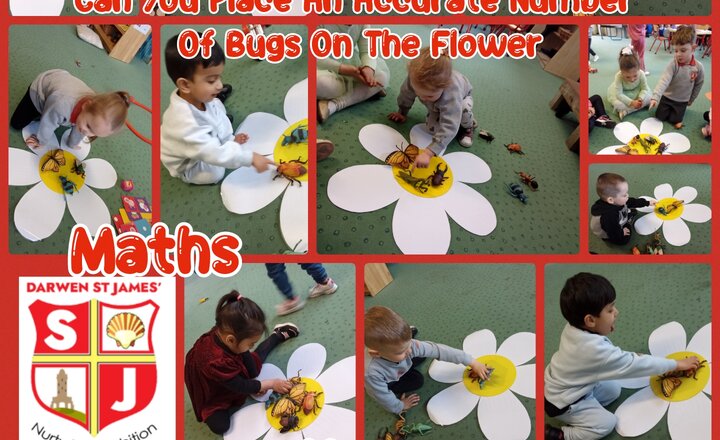 Image of Nursery/Pre-School - Maths - Can You Place An Accurate Number Of Bugs On The Flower