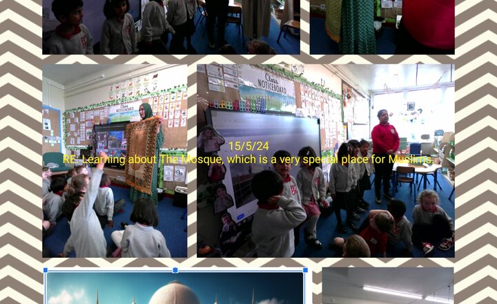 Image of Reception RE Lesson learning about The Mosque.