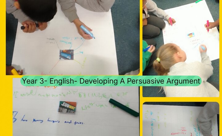 Image of Year 3 - English - Developing A Persuasive Argument