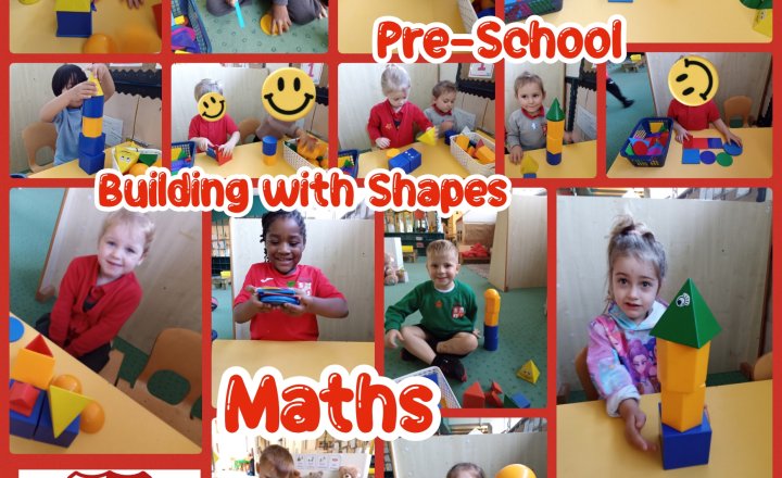 Image of Pre-School-Maths-Building With Shapes